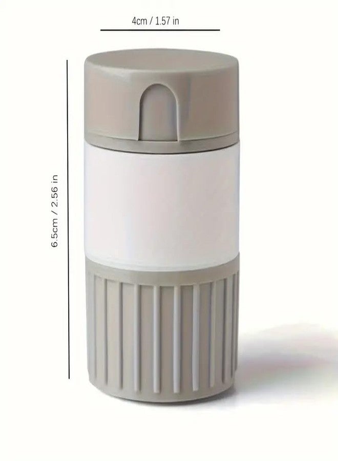 PUTHAK 4-in-1 Portable Multifunctional Pill Crusher and Splitter with Round Pill Organizer, Cutter, Powder Grinder, and Medication Storage Compartment - Durable Plastic Material for Daily Use and Travel - Image 4